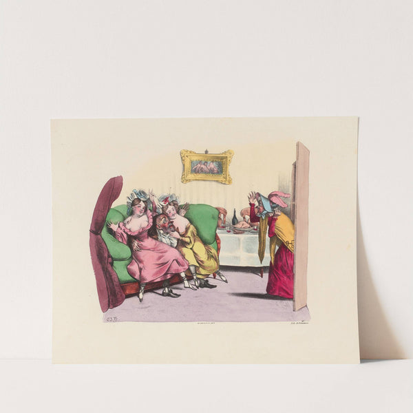 Ah Scélérat..C’est donc ici que tu passes ta vie by Charles-Joseph Traviès de Villers