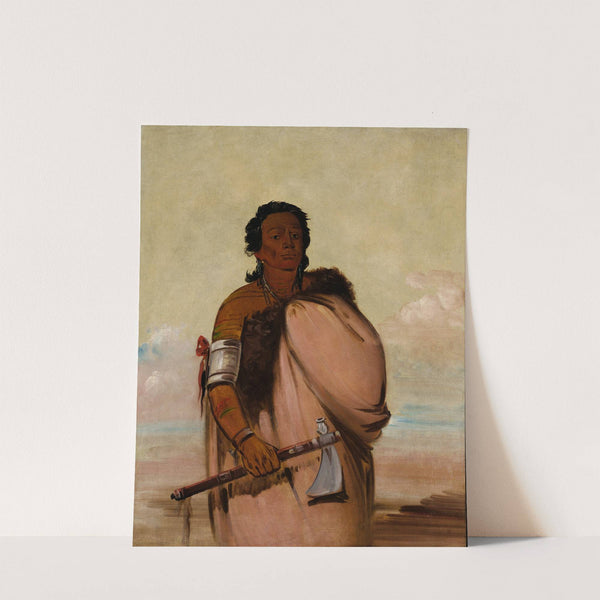 Ah’-Sho-Cole, Rotten Foot, a Noted Warrior (1834) by George Catlin