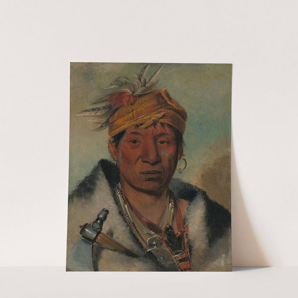Ah-Yaw-Ne-Tak-Oár-Ron, a Warrior (1831) by George Catlin