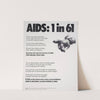 AIDS; 1 in 61 (1988) by Gran Fury