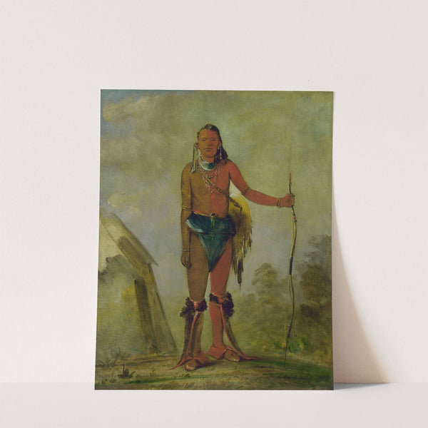 Aih-No-Wa, The Fire, a Fox Medicine Man (1835) by George Catlin