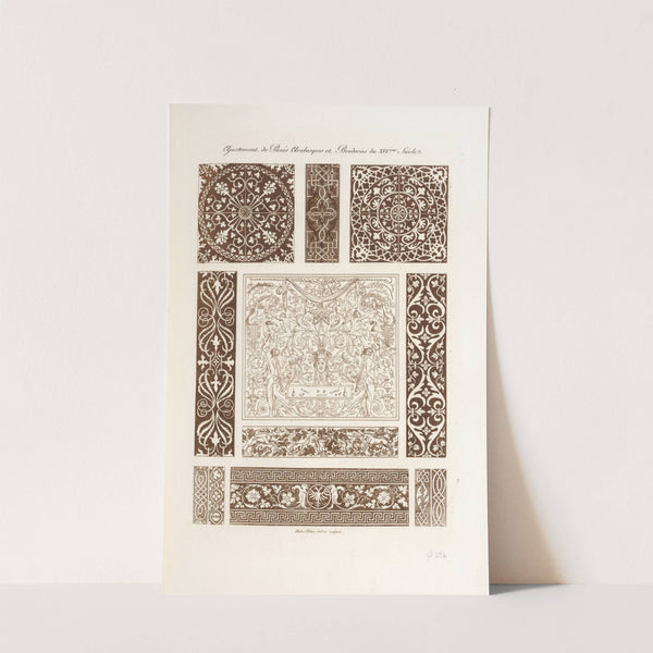 Ajustement de pavés arabesques et broderies du XVIème. siècles. by Nicolas Xavier Willemin