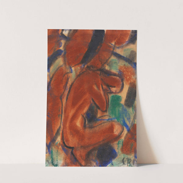 Akt, hockende Frau (1917) by Christian Rohlfs