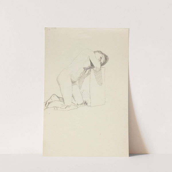 akt klęczącej kobiety (1909) by Adolf Sternschuss