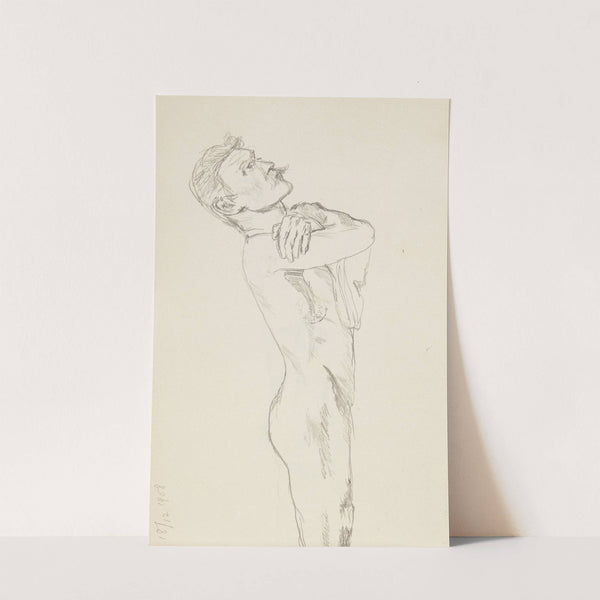 akt leżącego mężczyzny (1909) by Adolf Sternschuss