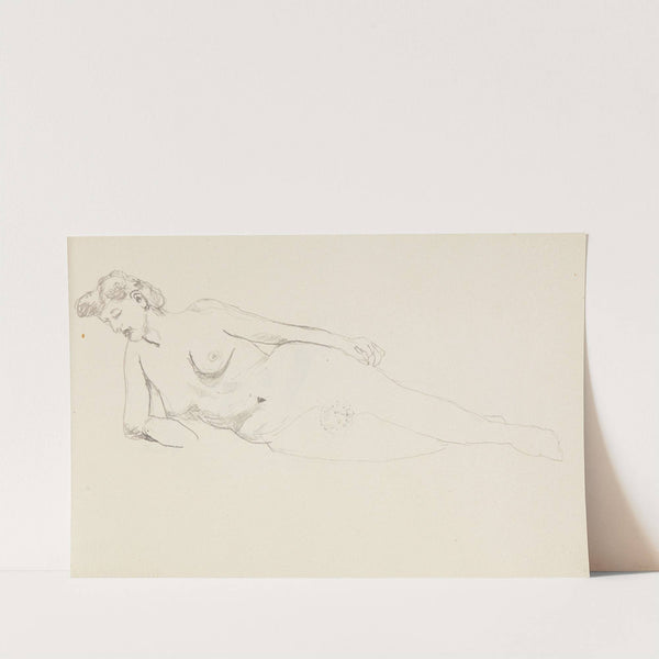 akt leżącej na boku kobiety (1908) by Adolf Sternschuss