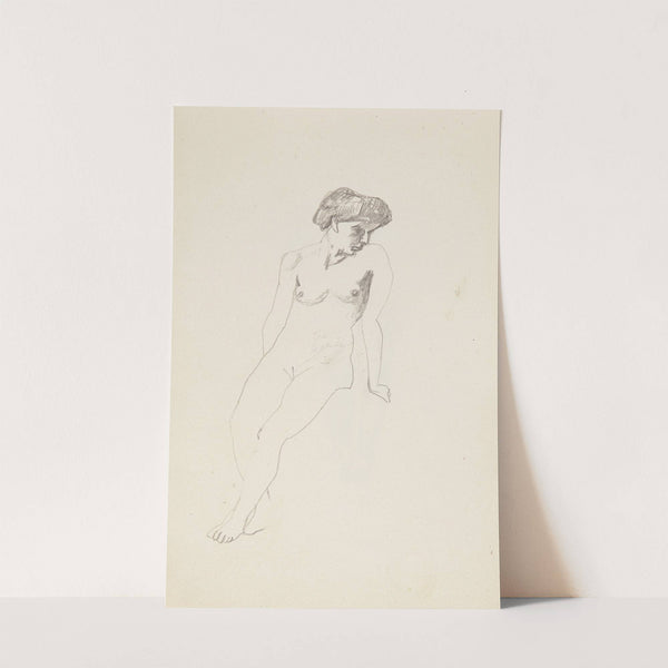 akt siedzącej kobiety (1908) by Adolf Sternschuss