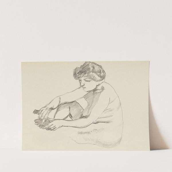 akt siedzącej kobiety (1908) by Adolf Sternschuss