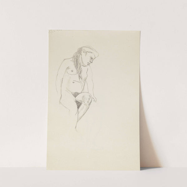 akt siedzącej kobiety (1909) by Adolf Sternschuss