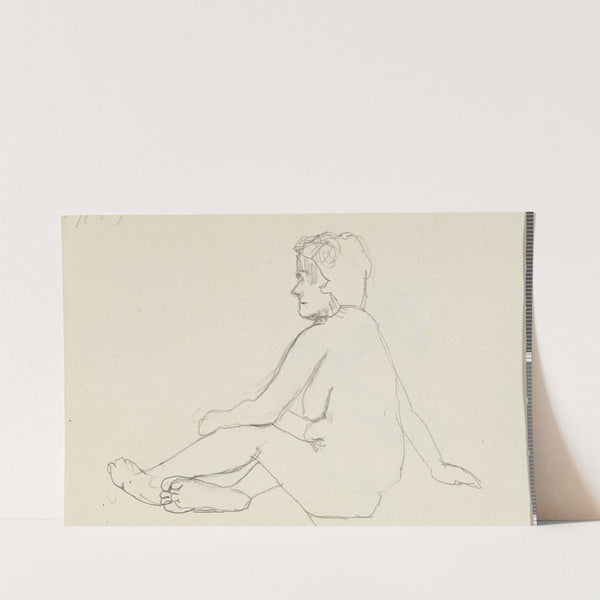 akt siedzącej kobiety (1909) by Adolf Sternschuss