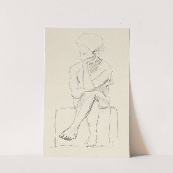 akt siedzącej kobiety (1909) by Adolf Sternschuss