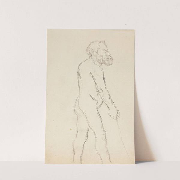 akt stojącego brodatego mężczyzny (1908) by Adolf Sternschuss