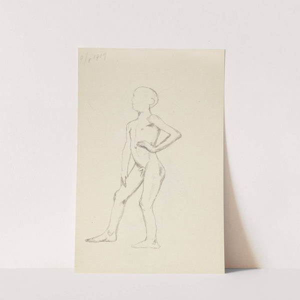 akt stojącego chłopca (1909) by Adolf Sternschuss