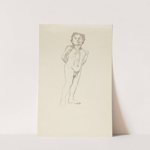 akt stojącego mężczyzny (1909) by Adolf Sternschuss