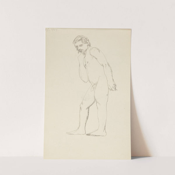 akt stojącego pochylonego mężczyzny (1909) by Adolf Sternschuss