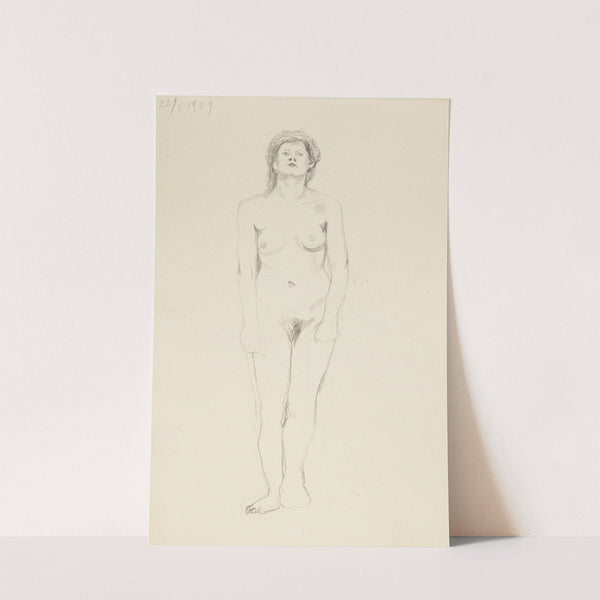 akt stojącej kobiety (1909) by Adolf Sternschuss