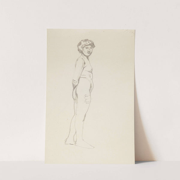 akt stojącej kobiety (1909) by Adolf Sternschuss