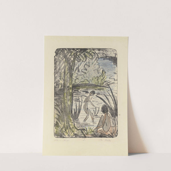 Akte im Wasser by Otto Mueller