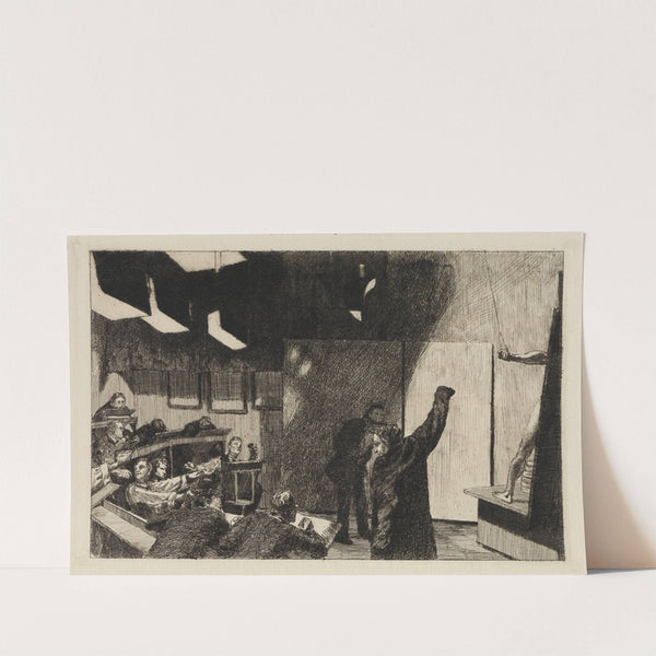Aktsaal der Kunstgewerbe-Schule (1881) by Max Klinger