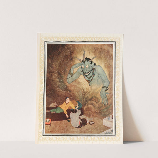 Aladdin and the Efrite (1914) by Edmund Dulac