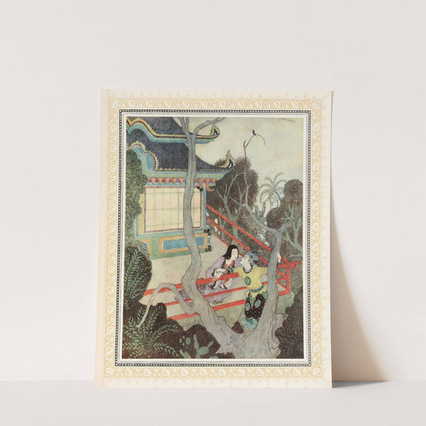 Aladdin finds the Princess in Africa (1914) by Edmund Dulac