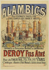 Alambics pour cognacs, eaux de vie de vins, cidres. Appareils de distillation, Matériel de laboratoires Deroy fils Aîné constructeur