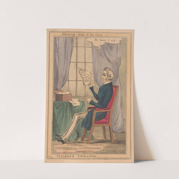 Alarming state of the times. Pleasant itimation. (1830) by William Heath