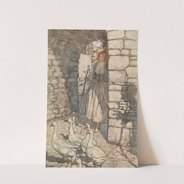 Alas! dear Falada, there thou hangest (1920) by Arthur Rackham