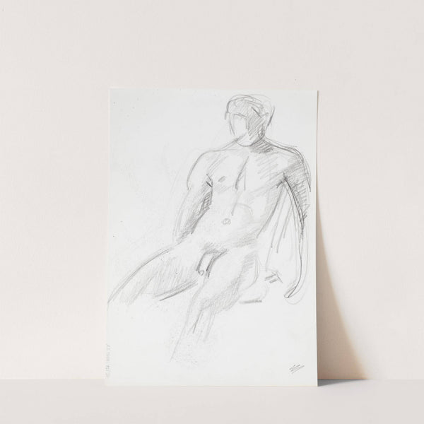 Alaston mies, luonnos by Magnus Enckell