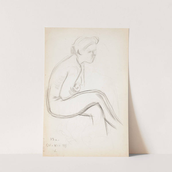 Alastonmalli. Todennäköisesti 1909. by Eero Järnefelt