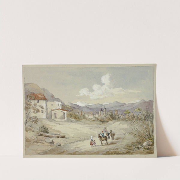 Albenga on the Corniche (Costal) Road by Elizabeth Murray