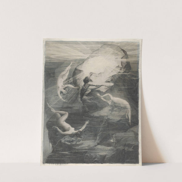 Alberich and the Rhinemaidens (1885) by Luc-Olivier Merson