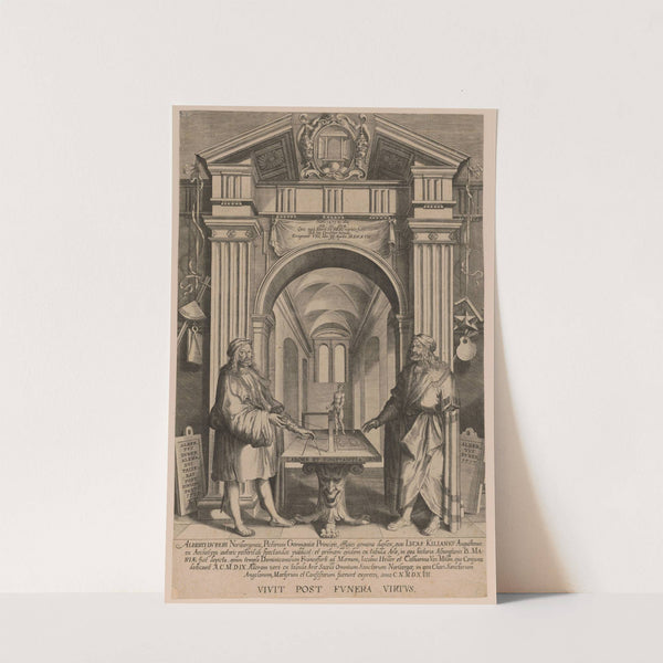 Alberti Dureri Noribergensis, Pictorum Germaniae Principis effigies genuina duplex (1628) by Lucas Kilian