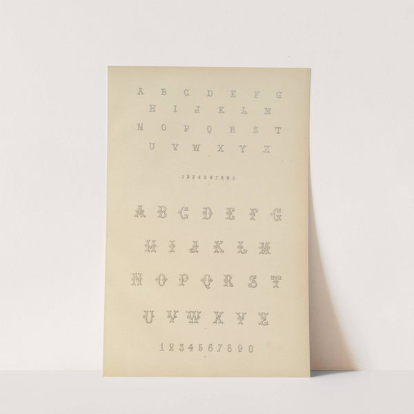 Album de chiffres & monogrammes couronnes de noblesse, françaises et etrangères Pl.001 by Ch Crouvezier