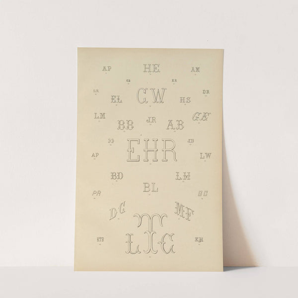 Album de chiffres & monogrammes couronnes de noblesse, françaises et etrangères Pl.003 by Ch Crouvezier