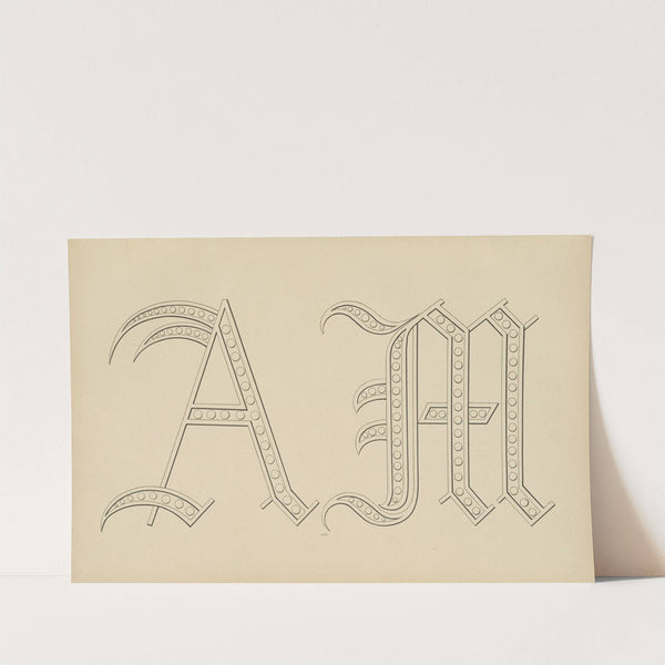 Album de chiffres & monogrammes couronnes de noblesse, françaises et etrangères Pl.017 (1903) by Ch Crouvezier