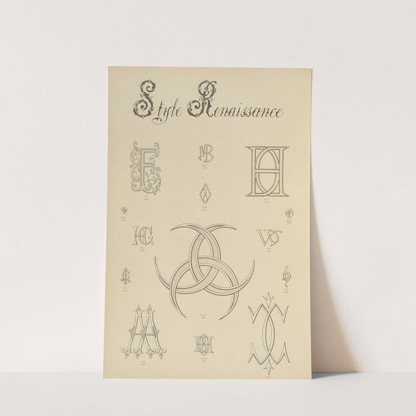 Album de chiffres & monogrammes couronnes de noblesse, françaises et etrangères Pl.018 by Ch Crouvezier