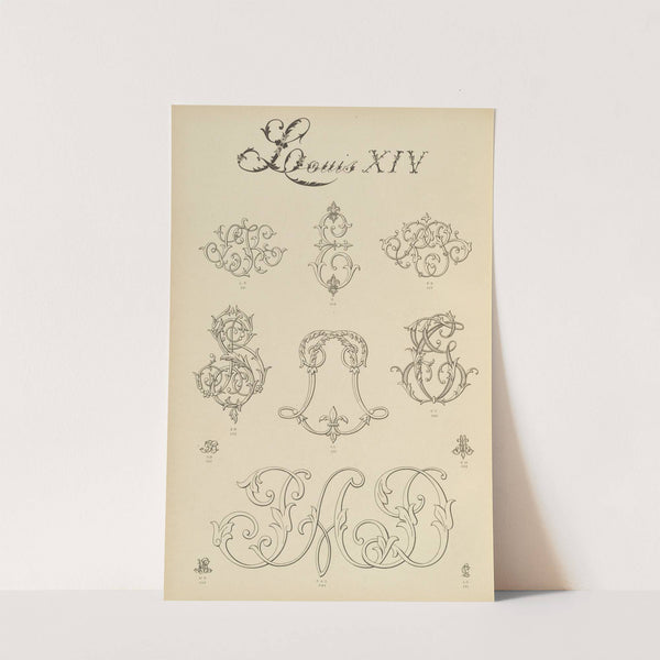 Album de chiffres & monogrammes couronnes de noblesse, françaises et etrangères Pl.026 by Ch Crouvezier