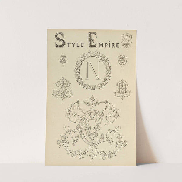 Album de chiffres & monogrammes couronnes de noblesse, françaises et etrangères Pl.046 by Ch Crouvezier