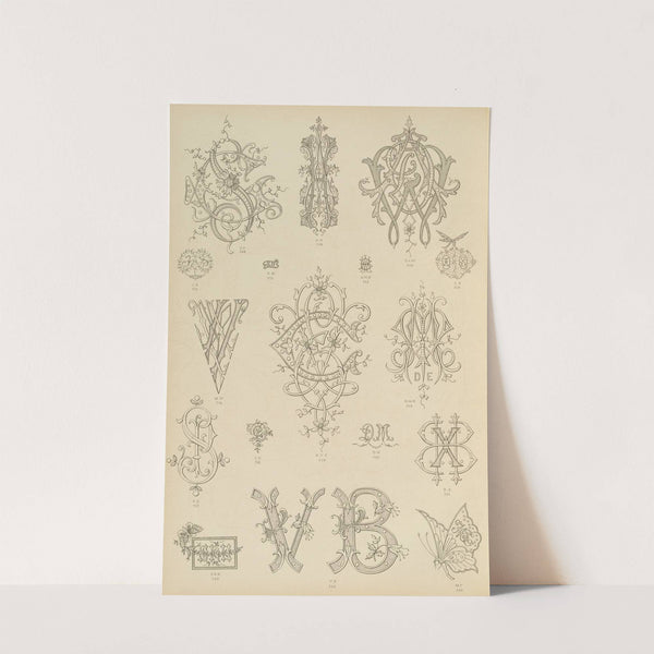 Album de chiffres & monogrammes couronnes de noblesse, françaises et etrangères Pl.066 by Ch Crouvezier