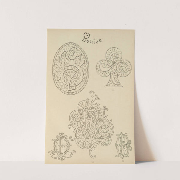 Album de chiffres & monogrammes couronnes de noblesse, françaises et etrangères Pl.069 by Ch Crouvezier