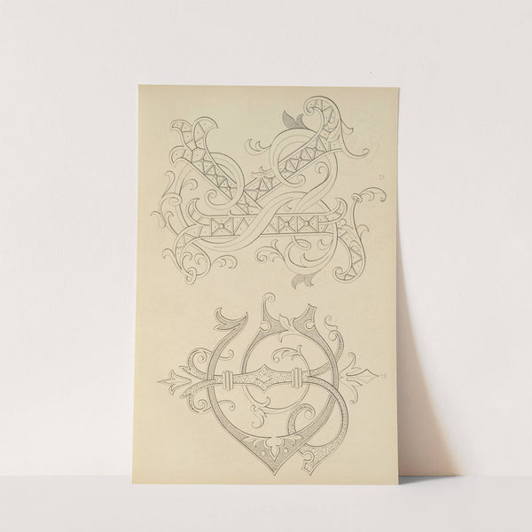 Album de chiffres & monogrammes couronnes de noblesse, françaises et etrangères Pl.071 by Ch Crouvezier