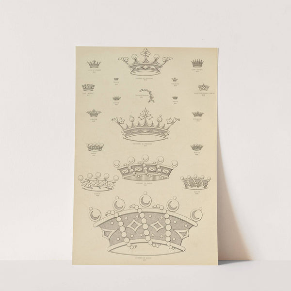 Album de chiffres & monogrammes couronnes de noblesse, françaises et etrangères Pl.078 by Ch Crouvezier