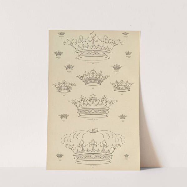 Album de chiffres & monogrammes couronnes de noblesse, françaises et etrangères Pl.080 by Ch Crouvezier