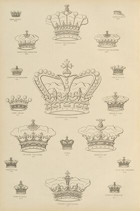 Album de chiffres & monogrammes couronnes de noblesse, françaises et etrangères Pl.082 — size preview