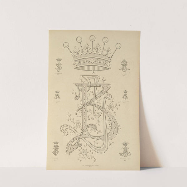 Album de chiffres & monogrammes couronnes de noblesse, françaises et etrangères Pl.089 by Ch Crouvezier