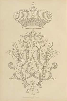 Album de chiffres & monogrammes couronnes de noblesse, françaises et etrangères Pl.092 — size preview