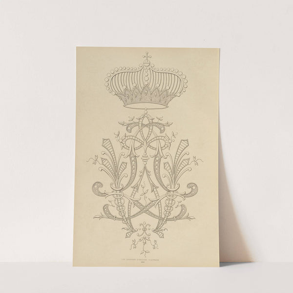 Album de chiffres & monogrammes couronnes de noblesse, françaises et etrangères Pl.092 by Ch Crouvezier