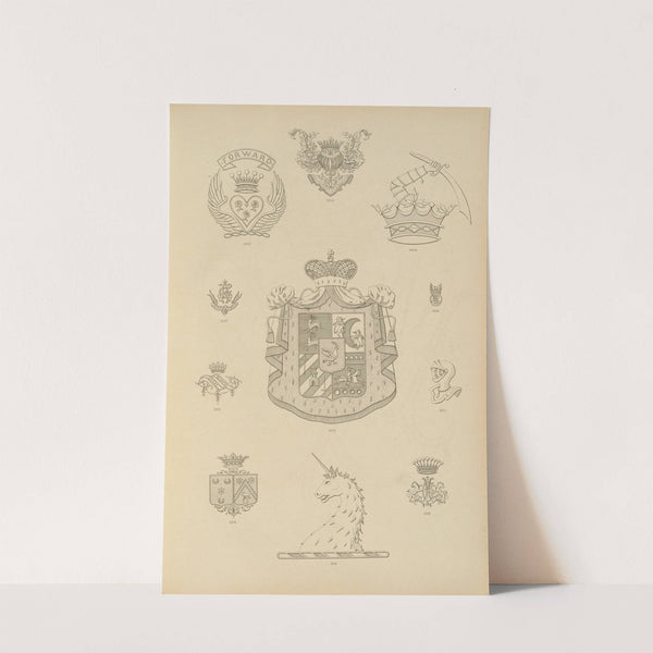 Album de chiffres & monogrammes couronnes de noblesse, françaises et etrangères Pl.095 by Ch Crouvezier