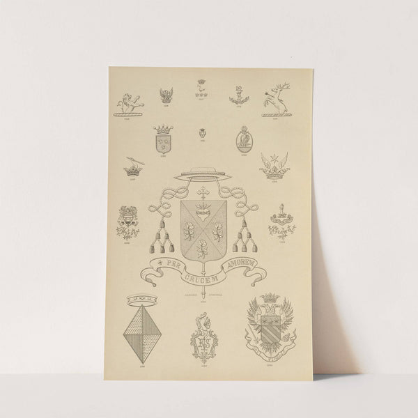 Album de chiffres & monogrammes couronnes de noblesse, françaises et etrangères Pl.096 by Ch Crouvezier